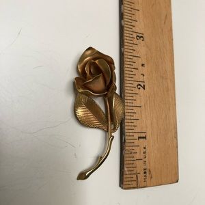 Golden Rose Brooch